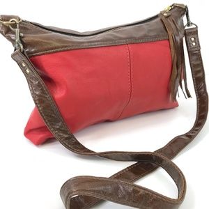 NWOT Handmade Genuine Leather Crossbody Bag Unique